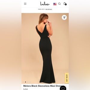 Lulu’s Melora Black Sleeveless Maxi Dress